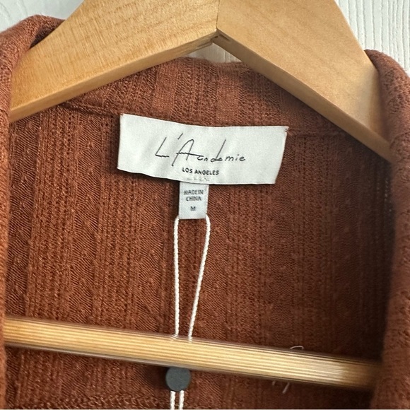 L’Academie Sweater Dress Knit Bodycon Open Back Ribbed Cut Out Size Medium New - Picture 7 of 9